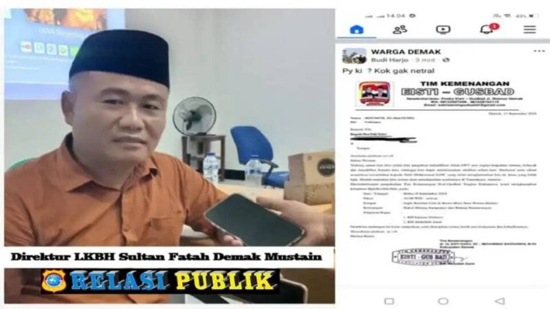 Pelanggaran Netralitas Pilkada Oleh Dewan Pengawas PUDAM Demak