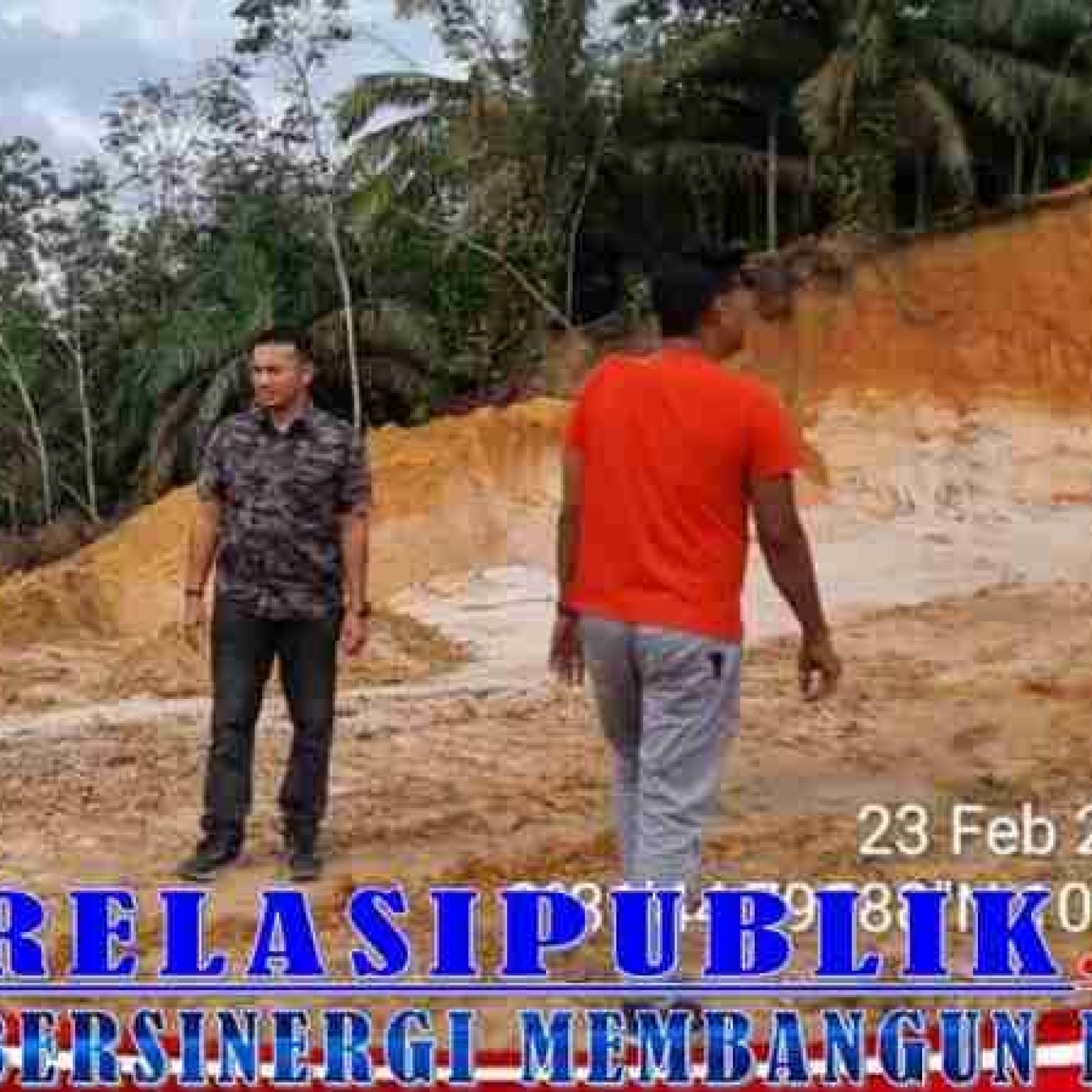 APH baru datang ke lokasi setelah alat berat dipindahkan