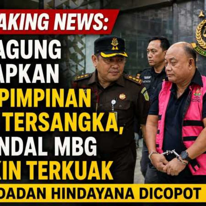 BREAKING NEWS: Kejagung Tetapkan Eks Pimpinan BGN Tersangka, Skandal MBG Makin Terkuak Usai Dadan Hindayana Dicopot